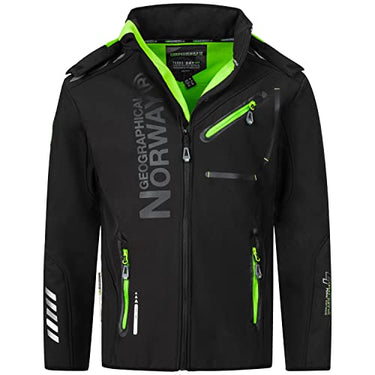 Geographical Norway Herren Softshell Jacke mit urbandreamz Beanie - RO Schwarz - im Sale